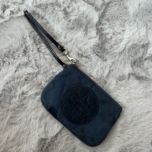 Coach Black Wristlet Bag